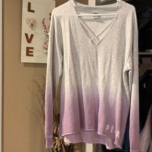 NWOT VICTORIA SECRET PINK CRISSCROSS FRONT